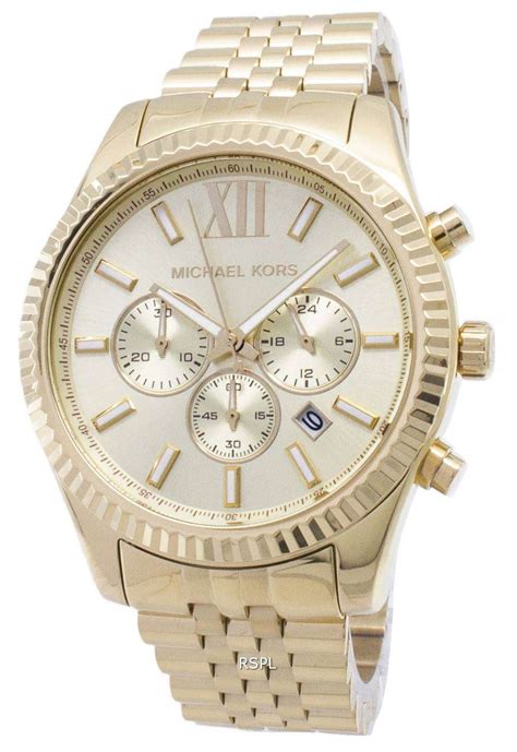 Michael Kors Lexington Chronograph Champagne 